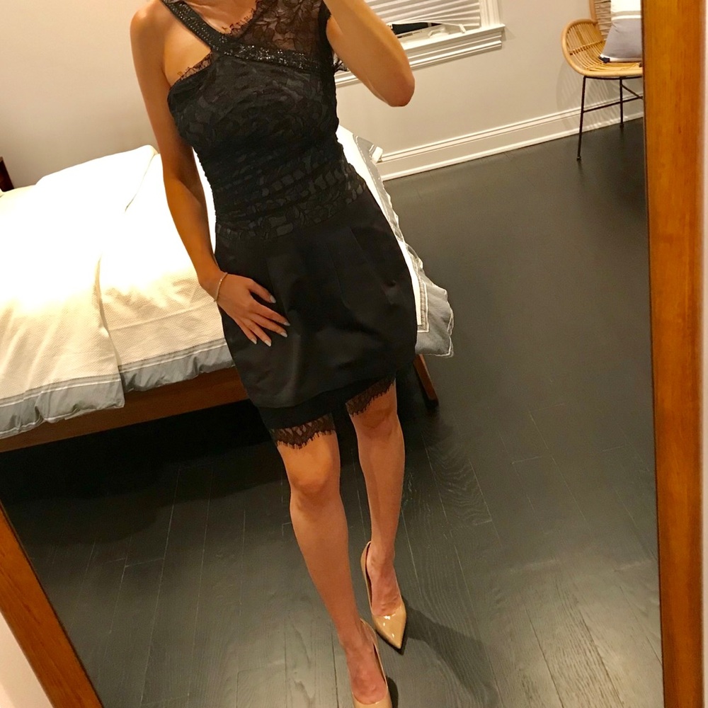BCBG black cocktail dress